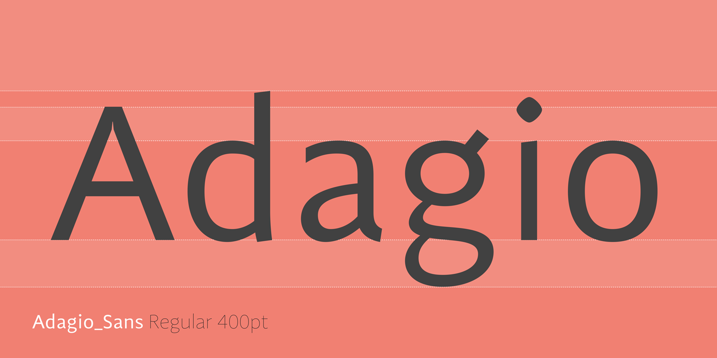 Adagio Sans Font